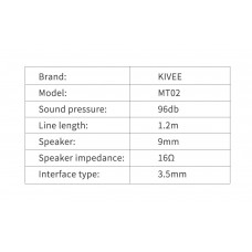 Kivee KV-MT02 Earphones