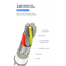 Kivee KV-CT012 (MicroUSB, Lightning, Type-C) Data cable