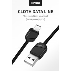 Kivee KV-CT103 (MicroUSB, Lightning, Type-C) Data cable