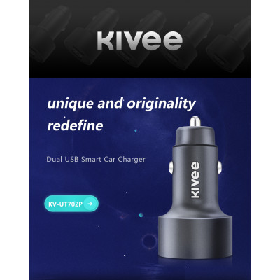 Kivee KV-UT702P Dual USB 3.1A Car charger