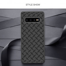NILLKIN Synthetic fiber Plaid series protective case for Samsung Galaxy S10 Plus (S10+)