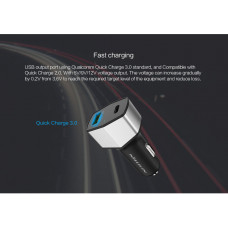 NILLKIN Celerity Dual (USB + Type-C, QuickCharge 3.0) Car charger