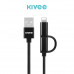 
Kivee cable color: Black
Output type Kivee: MicroUSB + Lightning
Line length Kivee: 1.2m