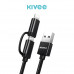  
Kivee cable color: Black
Output type Kivee: MicroUSB + Lightning
Line length Kivee: 1.2m