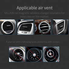 NILLKIN NILLKIN Car Magnetic QI Wireless Charger (model A) Leather Set Car wireless charger