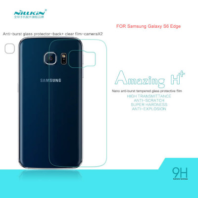 NILLKIN Amazing H+ back cover tempered glass screen protector for Samsung Galaxy S6 Edge